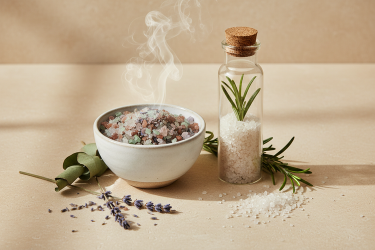Sali aromatrapici da bagno e da inalazione