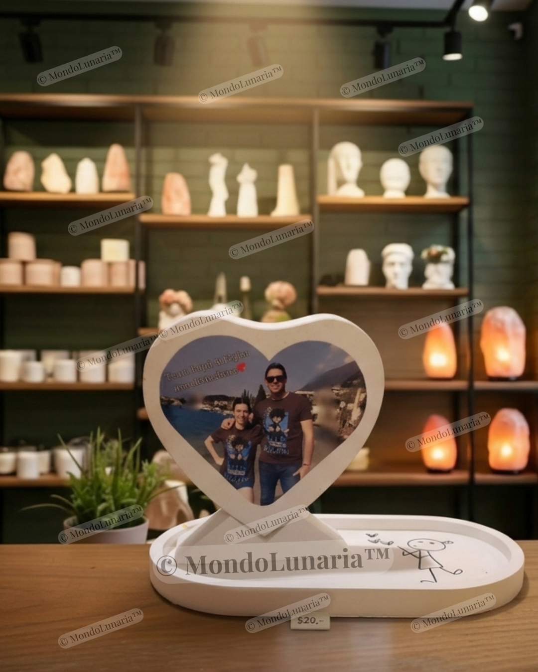 Cuore in gesso ceramico  da personalizzare