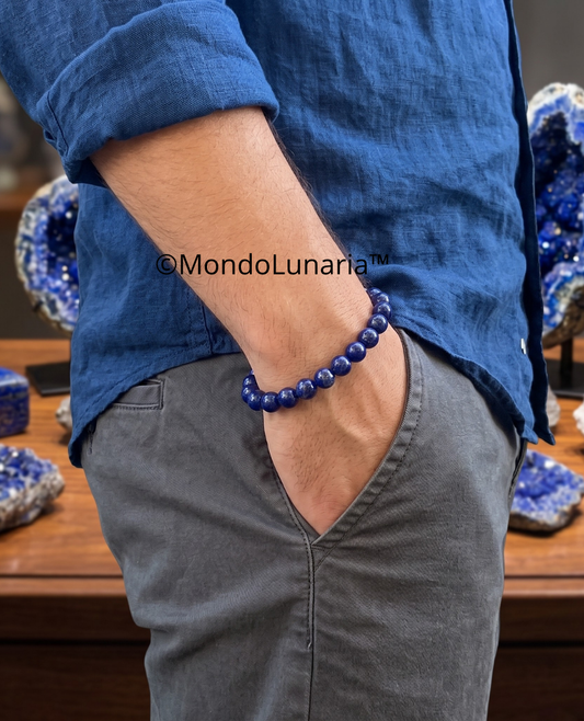 Bracciale Venere Lapislazzuli – Verità e Intuizione | Gioielli Pietre Naturali
