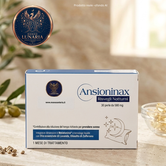 Ansionax Risvegli Notturni – Melatonina Liquida per Sonno Profondo | Sonno e Relax