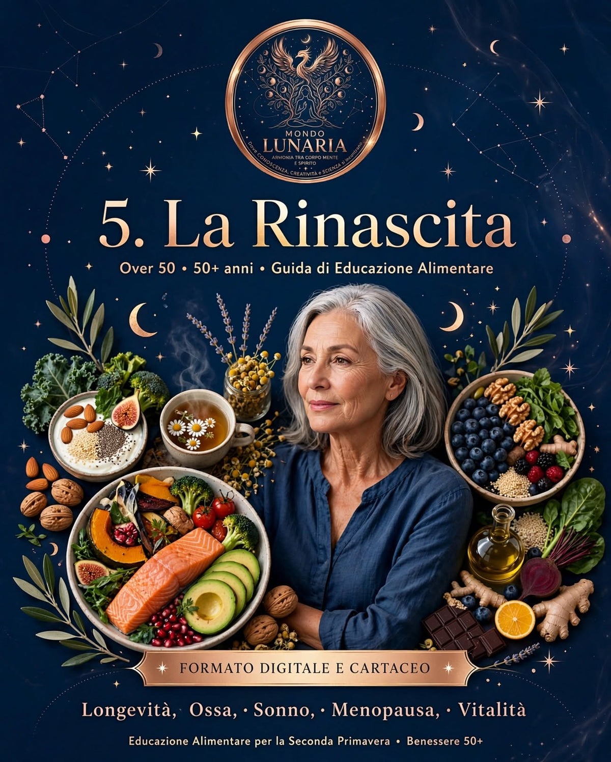 Nutrire con Consapevolezza: Guida all'Educazione Alimentare La Rinascita (50+ anni) | Mondo Lunaria