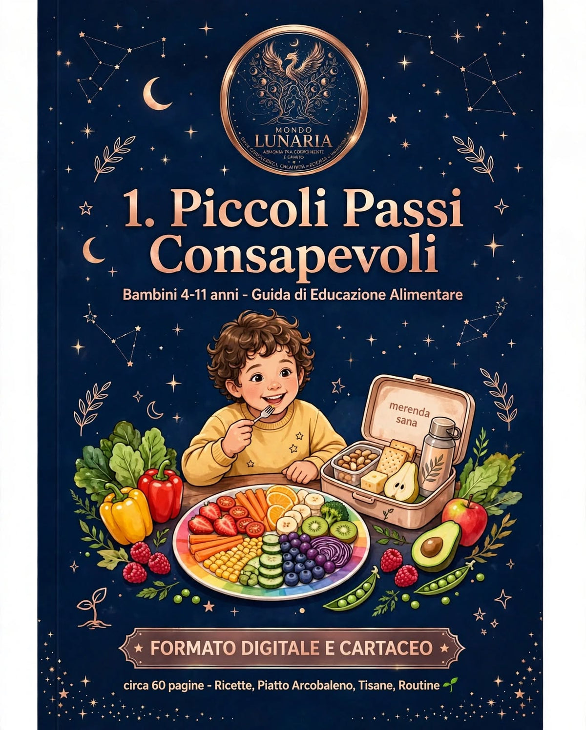 Nutrire con Consapevolezza: Guida all'Educazione Alimentare Piccoli Passi (4-11 anni) | Mondo Lunaria