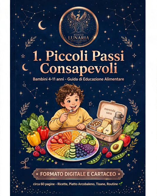 Nutrire con Consapevolezza: Guida all'Educazione Alimentare Piccoli Passi (4-11 anni) | Mondo Lunaria